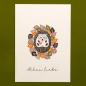 Preview: 10x Greeting Card | Hedgehog in a whirlwind of leaves