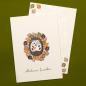 Preview: 10x Greeting Card | Hedgehog in a whirlwind of leaves