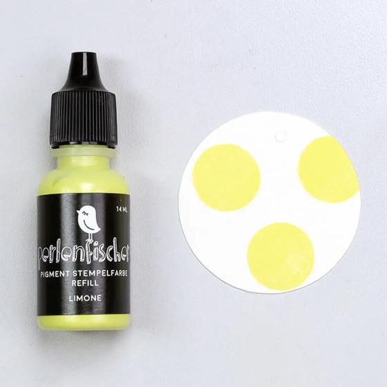 5x Pigment Stempelfarbe Refill | Limone