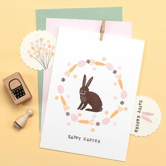 5x Stempel | Träumender Hase