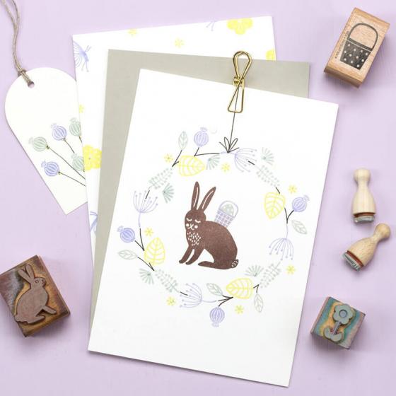 5x Stempel | Träumender Hase