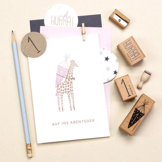 5x Stempel | Giraffe