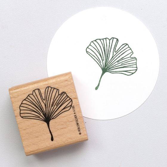 5x Stempel | Ginkgoblatt outline