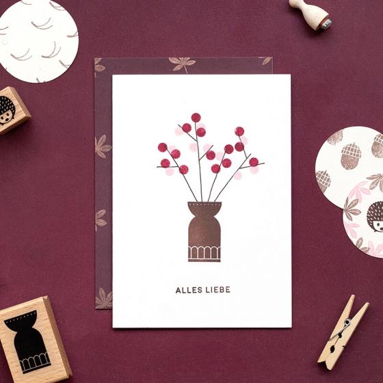 5x Stempel | Vase