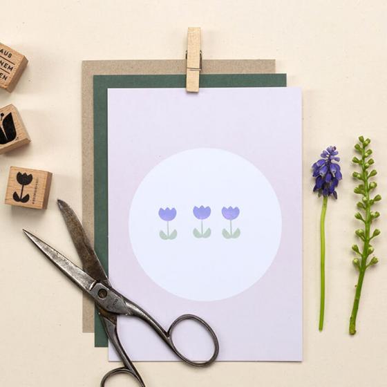 5x Stempel | Tulpe