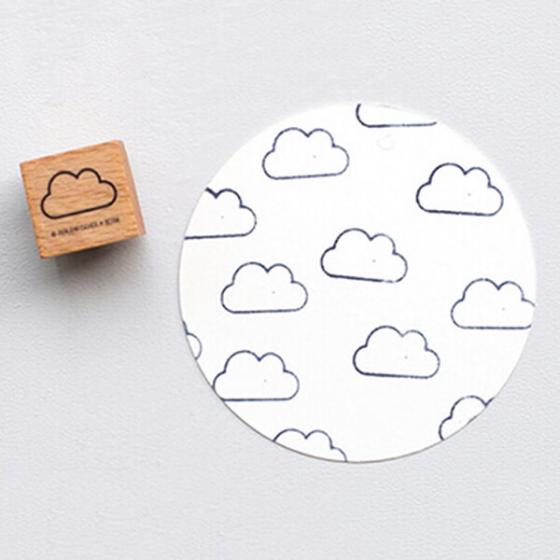 5x Stempel | Wolke outline