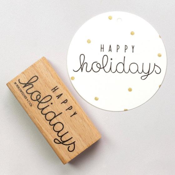 5x Stempel | Happy Holidays