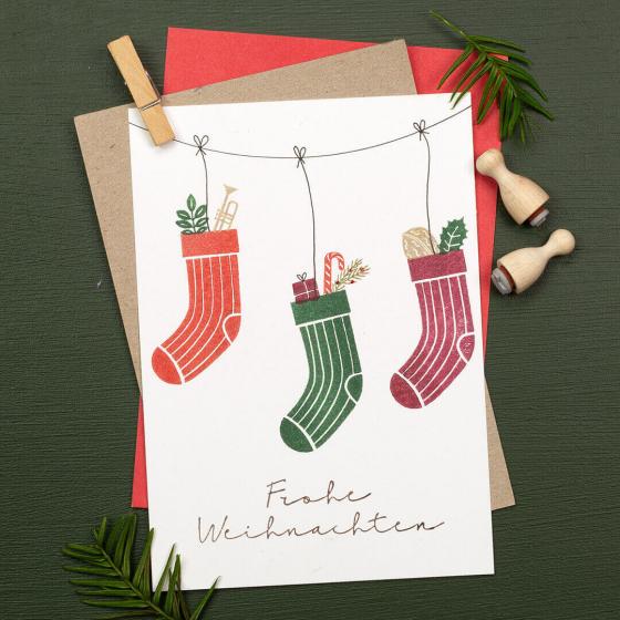 5x Stempel | Frohe Weihnachten 3