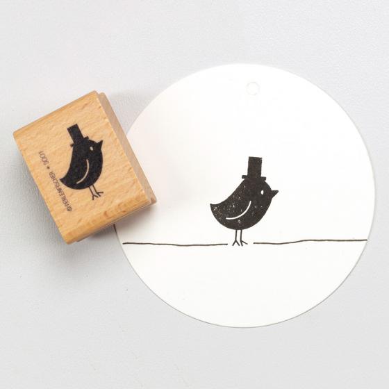 5x Stamp | Bird with hat