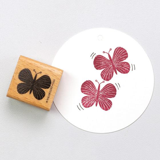 5x Stamp | Little butterfly Rosa