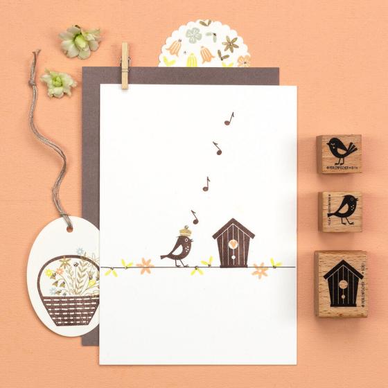 5x Stamp | Bird house