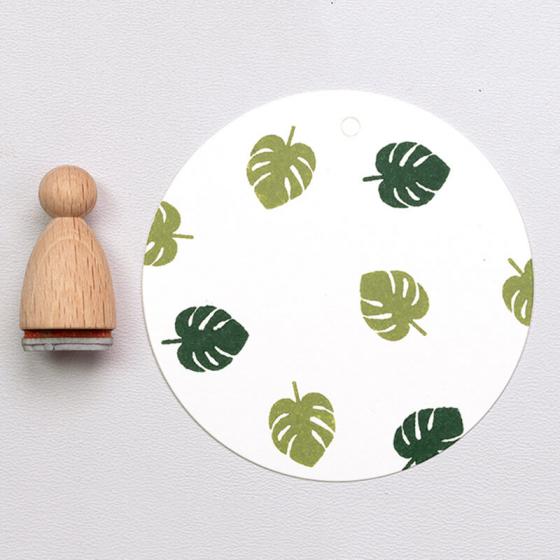 12x Stamp | Monstera leaf small