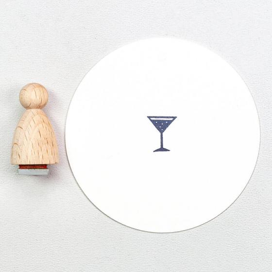 12x Stempel | Cocktailglas klein