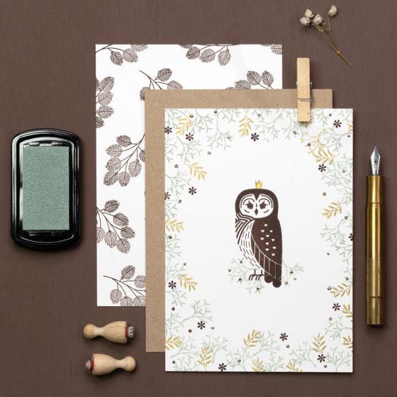 5x Stamp | Tawny owl