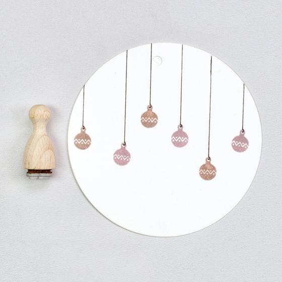 12x Stamp | Christmas bauble Mini