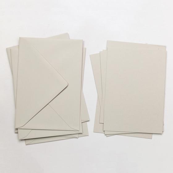 5x 5 Cards with envelope | Grey