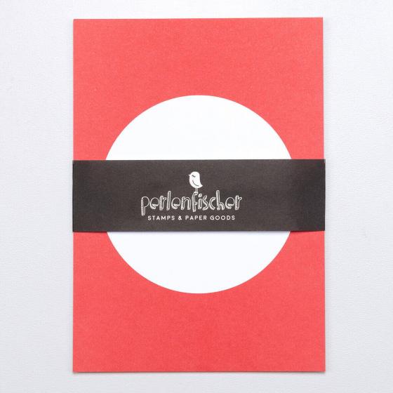 5x 5 Postcards | Dot Red