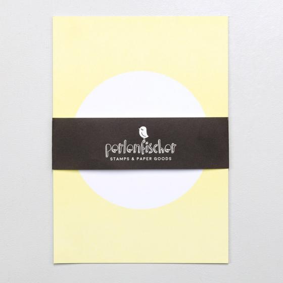 5x 5 Postcards | Dot Soft Lemon