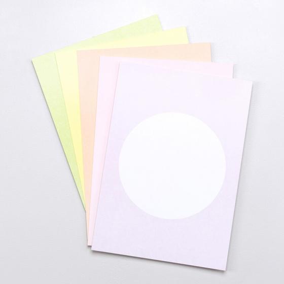 5x 5 Postkartenset | Soft Pastell Mix
