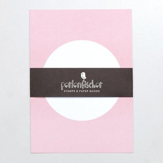 5x 5 Postcards | Dot Dusky pink