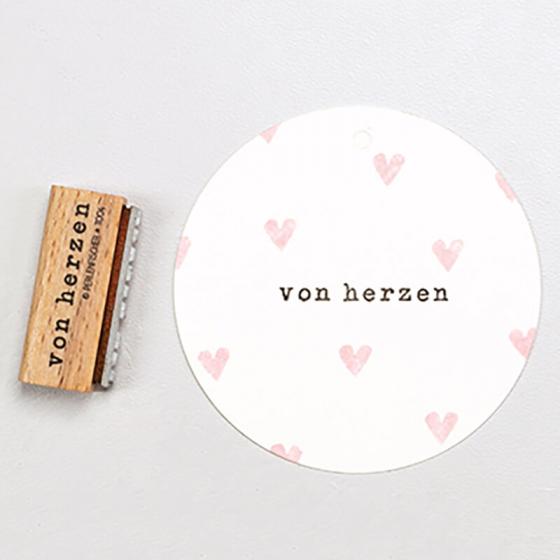 5x Stempel | Von Herzen klassisch