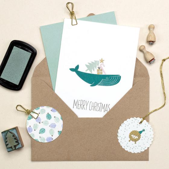 5x Stempel | Merry Christmas 2