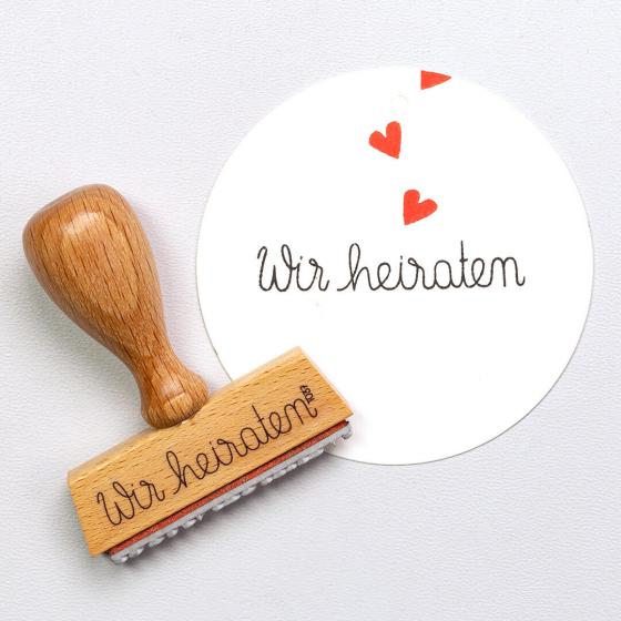 5x Stamp | Wir Heiraten