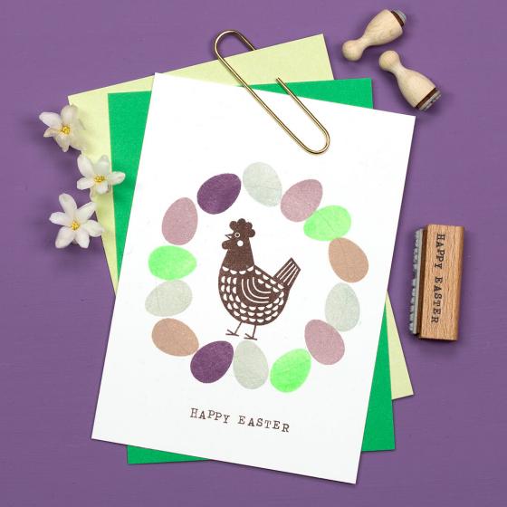 5x Stempel | Happy Easter in line