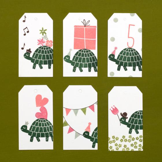 5x Stamp | Turtle walking