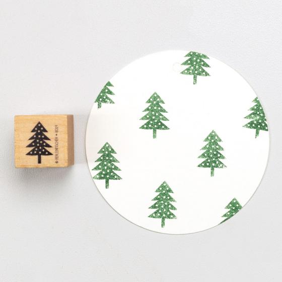 5x Stamp | Fir tree with dots