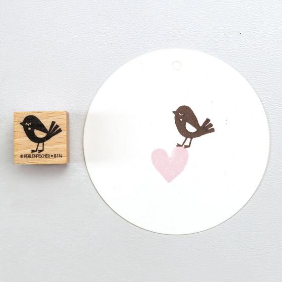 5x Stamp | Bird with cheeks