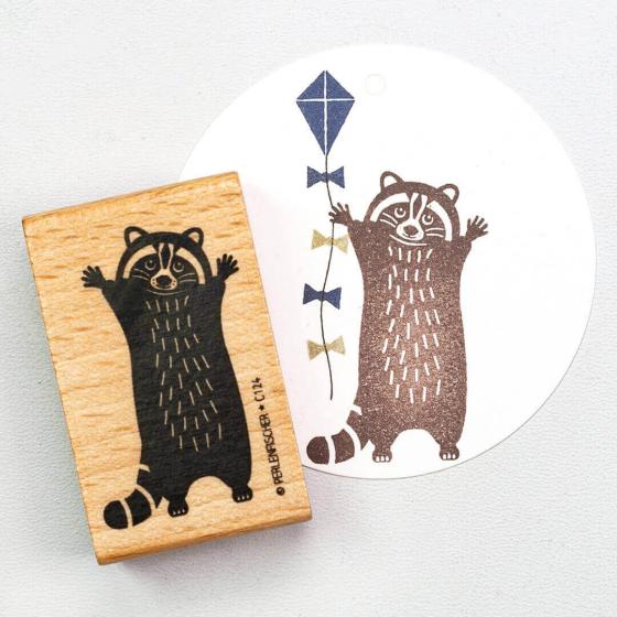 5x Stamps | Racoon standing