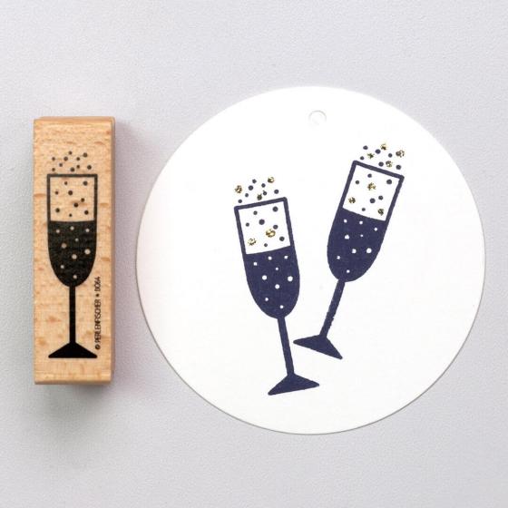 5x Stamp | Champagne glass