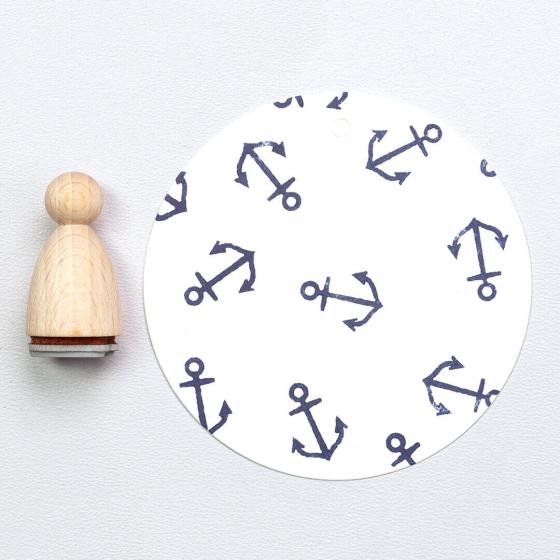 12x Stempel | Anker fein klein