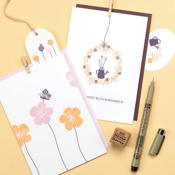 12x Stempel | Blüte mini