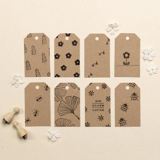 12x Stempel | Vogelspuren