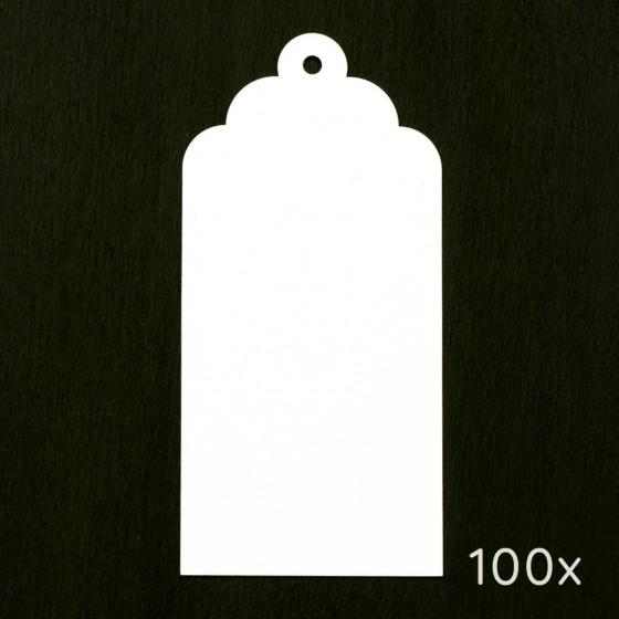 1x 100 Papieranhänger | Vintage