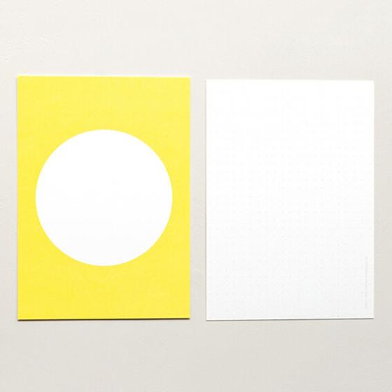 5x 5 Postcards | Dot Yellow