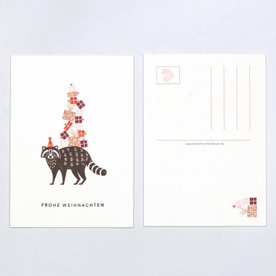 10x Greeting Card | Raccoon Elf