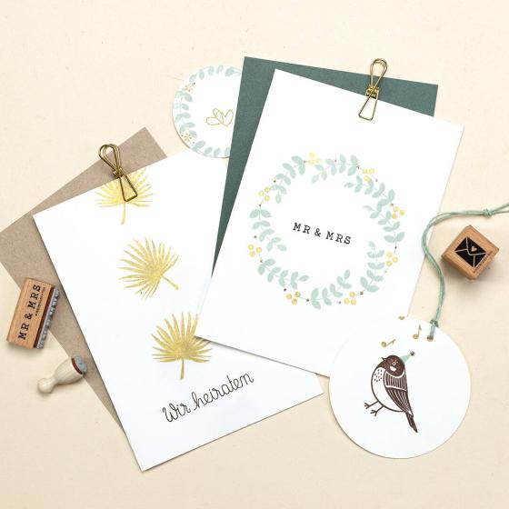 5x Stempel | Wir heiraten