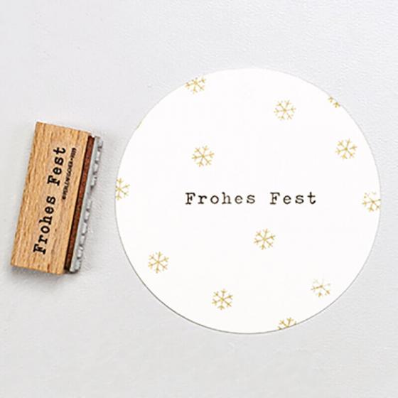 5x Stempel | Frohes Fest klassisch