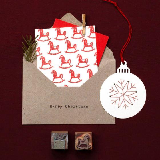 5x Stempel | Happy Christmas