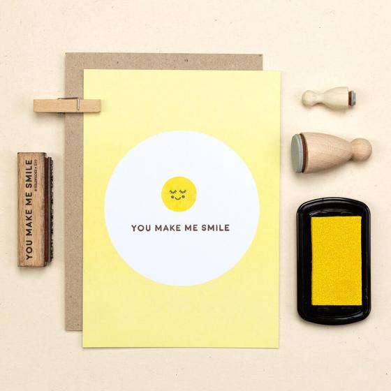 5x Stempel | You make me smile