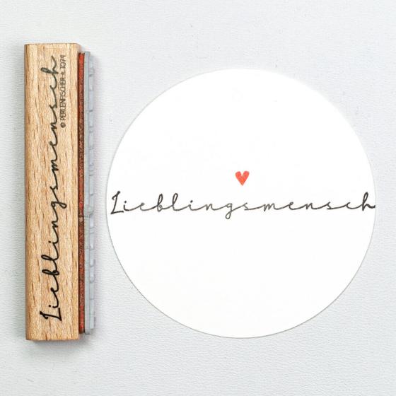 5x Stempel | Lieblingsmensch